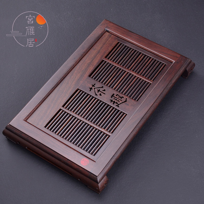 抽屉式排水茶海茶托功夫茶具现代简约中式客厅会客办公室办公茶盘视频