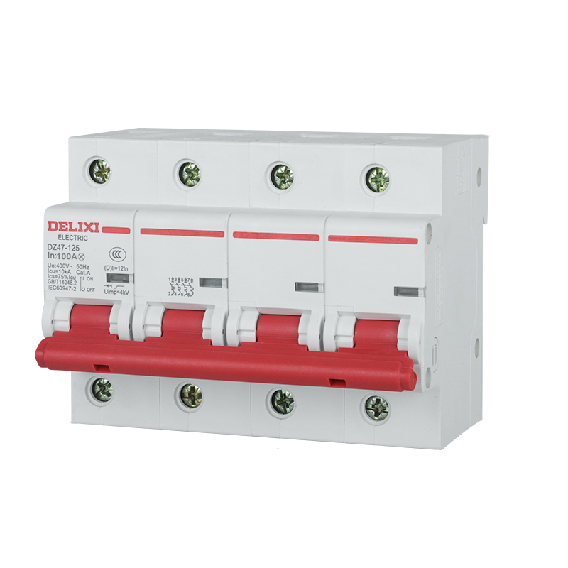 德力西空气开关DZ47 4P家用小型断路器100A高清大图