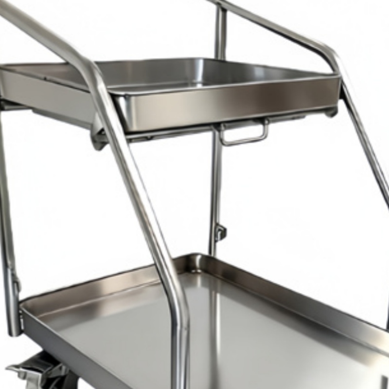 攸启隆不锈钢双层工具车750*500*970mm个高清大图