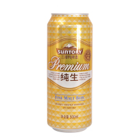 SUNTORY/三得利啤酒 纯生拉罐500ml*12罐/箱