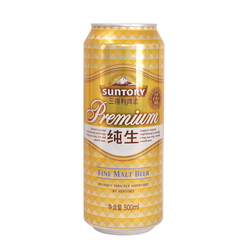 SUNTORY/三得利啤酒 纯生拉罐500ml*12罐/箱