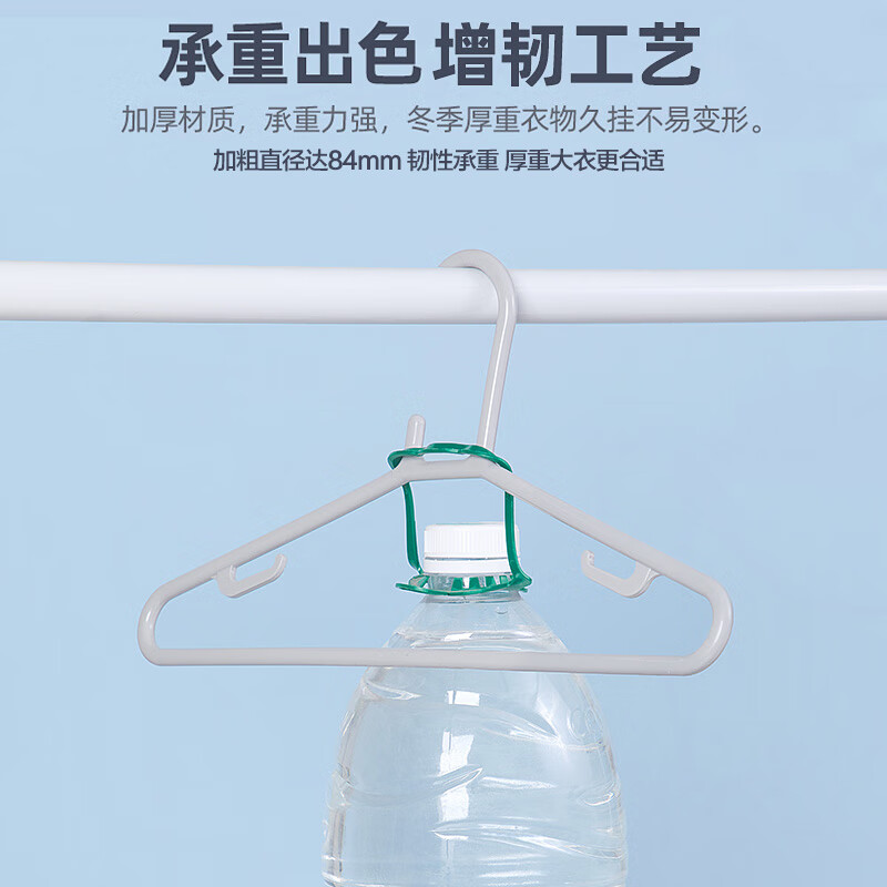 茶花大衣架 防滑晾衣架子衣服架衣挂衣服撑子浅灰 5只0730灰高清大图