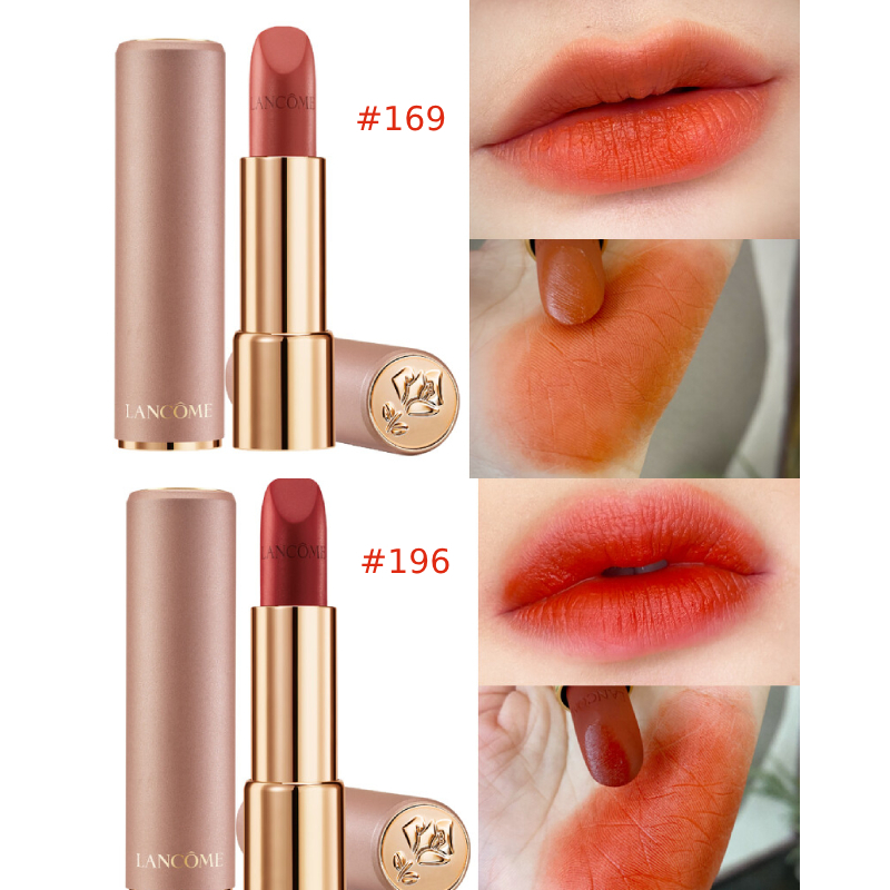 兰蔻lancome菁纯口红限量版真皮包装x烫金情话196274525雾面小金管多