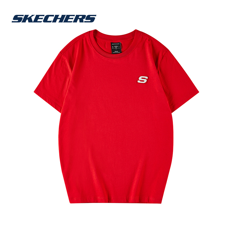 skechers斯凯奇超新星明星同款男女运动时尚短袖t恤衫l120m052参数