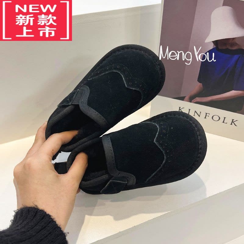 可莉允儿童雪地靴女2022冬季新款加绒男童靴子宝宝棉靴冬靴加厚女童棉鞋图片