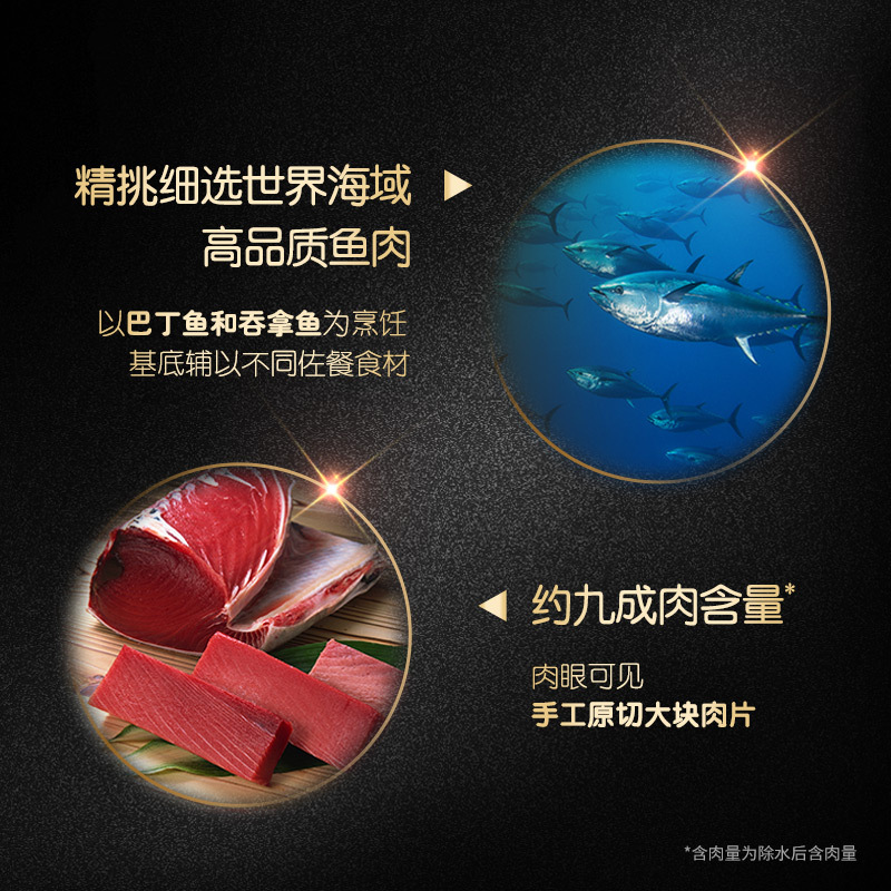 希宝 宠物 猫粮罐头 吞拿鸡肉猫粮罐头汤汁系列85g*8罐
