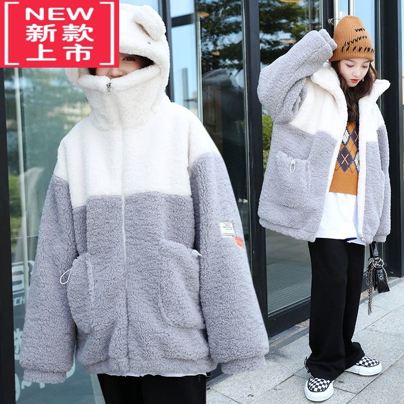 可莉允大女童秋冬装外套2022新款洋气12女孩冬季夹棉加厚棉服15岁女装潮图片