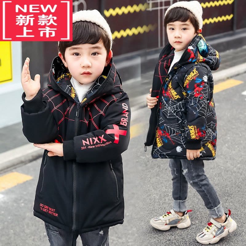 可莉允儿童冬款棉服带眼镜连帽拉两面穿外套男童洋气加厚保暖棉衣图片
