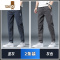 YANXU男裤春季长裤2023新款男士牛仔裤宽松休闲款直筒裤子