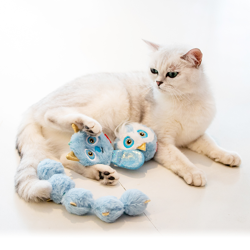 GiGwi贵为猫玩具逗猫棒毛绒铃铛磨牙棒逗猫小猫宠物猫咪用品逗猫神器