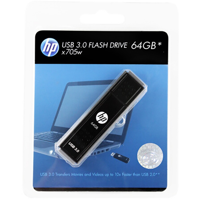 惠普 (HP) x705w 64G 金属磨砂黑爵士U盘