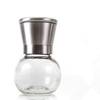 胡椒研磨器 手动花椒胡椒研磨器 304不锈钢磨粉器 玻璃胡椒研磨器 304 球形