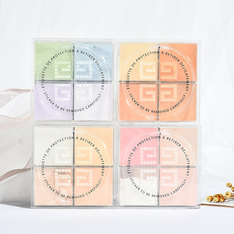 GIVENCHY纪梵希明星四宫格散粉1号4*3g定妆蜜粉 持妆控油 礼盒套装 圣诞节生日礼物女