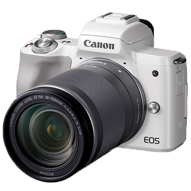 佳能(Canon) EOS M50白 (18-150mm) 数码微单 单镜头套装 约2410万像素