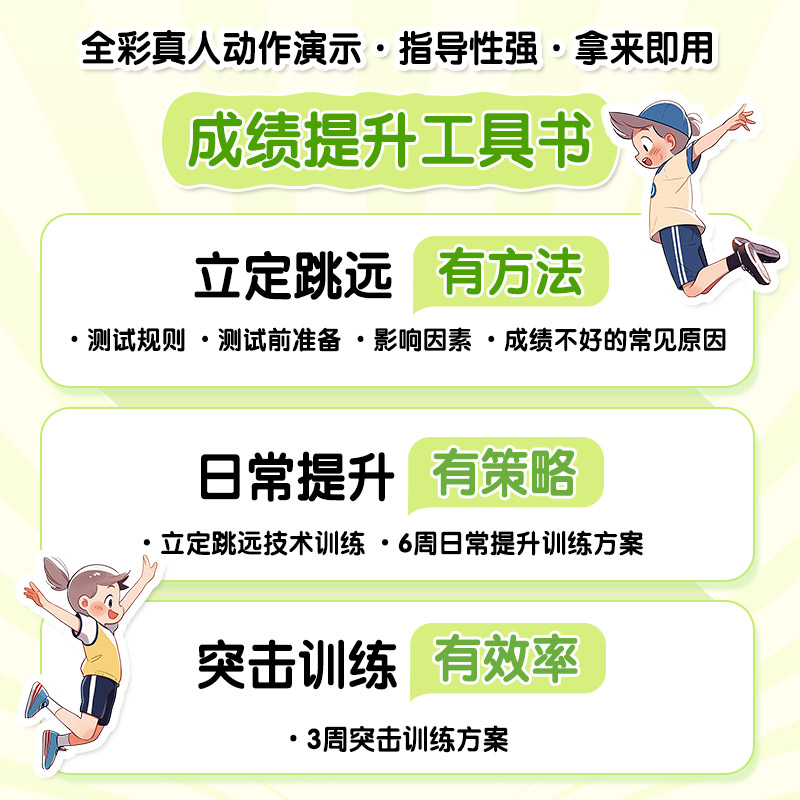 [正版]立定跳远学练测一本通 中小学体测 体质测试及体育考试高清大图