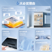 松下10公斤大容量全自动波轮洗衣机抗菌除螨柔洗智能洗祛渍桶洗净