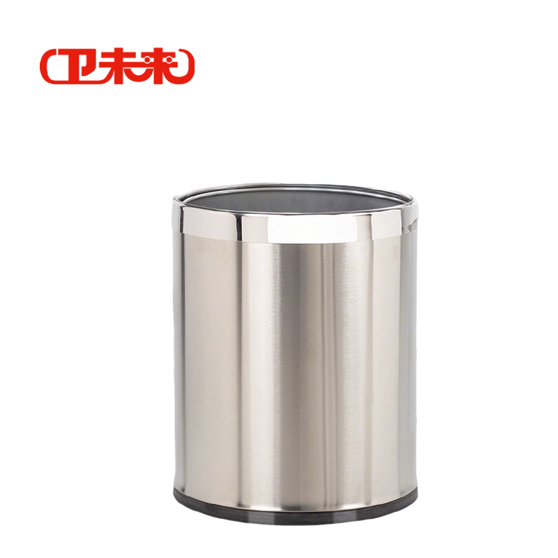 卫未来 不锈钢垃圾桶 14L单层不锈钢 个高清大图