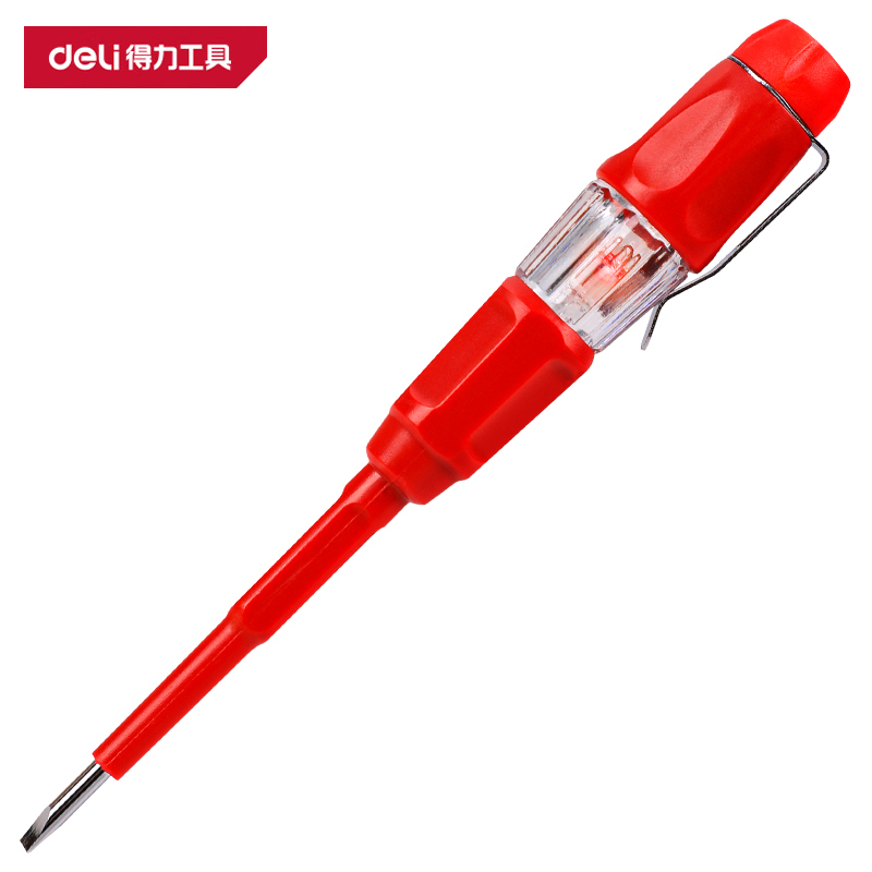 得力(deli)DL515250 绝缘测电笔 250V 红色 1把高清大图