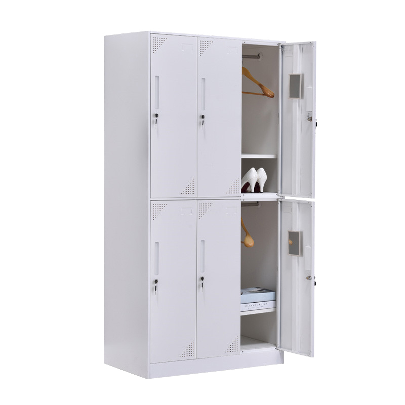 臻远 ZY-GYGC-16拆装更衣柜窄边储物柜 纯白色六门高清大图