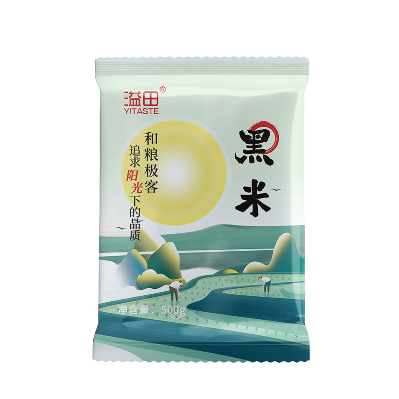 酥田自营溢田东北黑米 五谷杂粮粗粮黑米粥黑龙江黑米500g*5袋高清大图