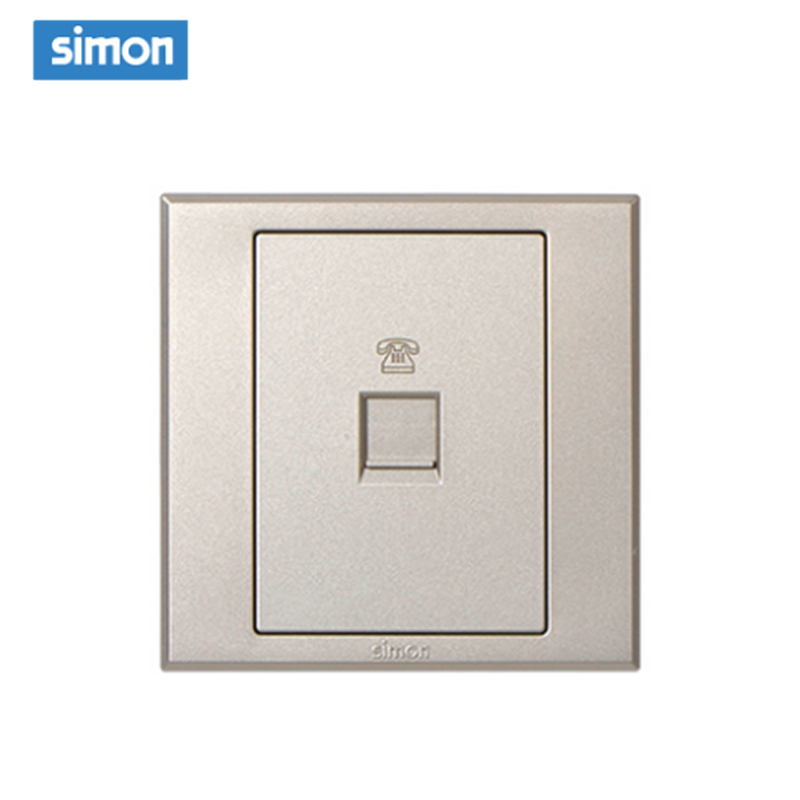 西蒙(simon) E3 插座开关插板86型开关插座面板 电话插座