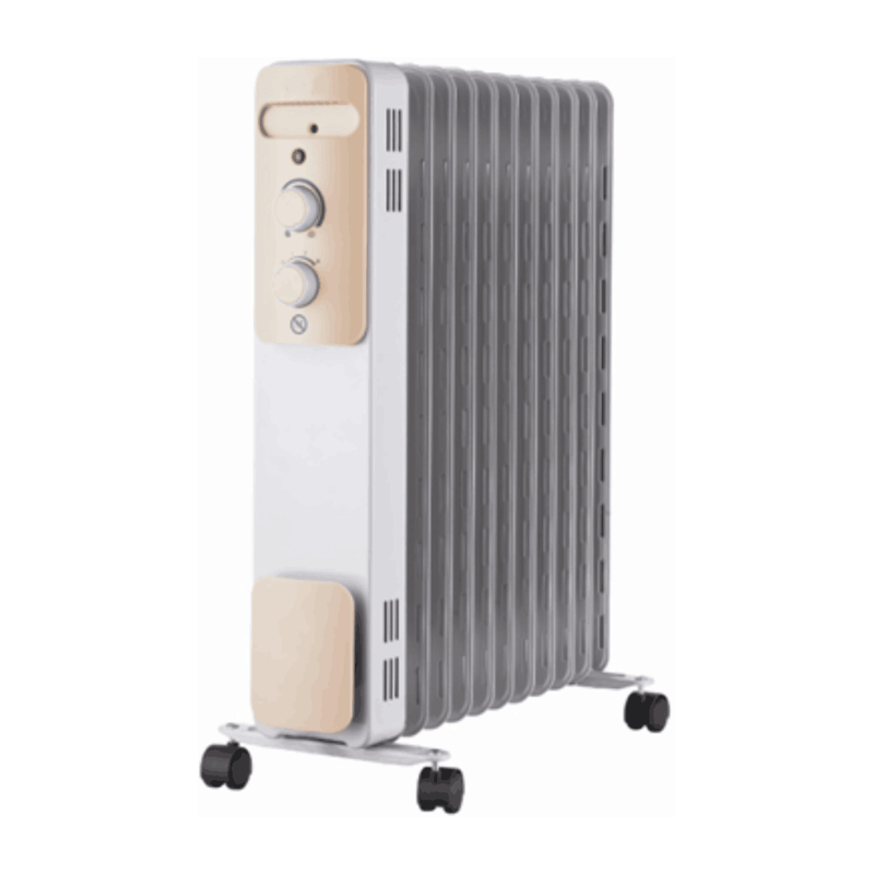 美的(Midea) 取暖器油汀 HY22M 13片2200W 大面积散热片 倾倒断电 适用20-25㎡ 电暖气家用油汀
