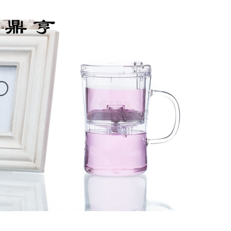 鼎亨飘逸杯耐热玻璃茶壶茶具带过滤泡茶杯水杯玻璃杯S&#39;007/S&#39;001