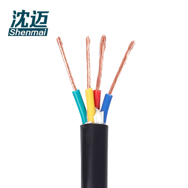 沈迈 铜芯软电线 ZC-VVR-0.6/1kV-4*4平方 1米高清大图