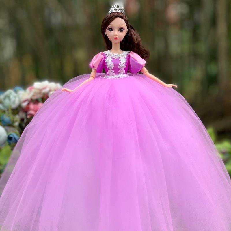 婚纱芭比娃娃大号迪士尼公主爱莎白雪公主女孩玩具生日礼物贝儿公主