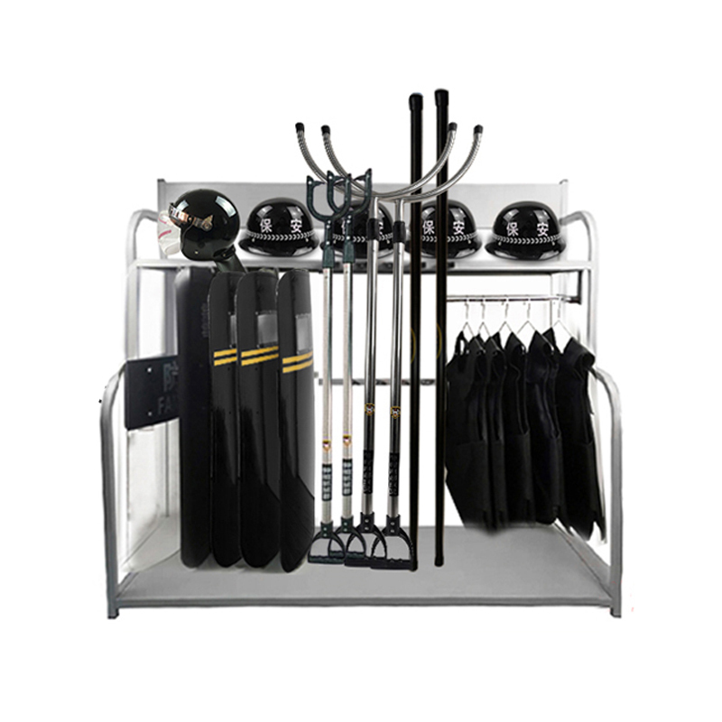 八鹰防爆组合装备架保安器材盾牌钢叉组合安保用品展示装备柜器材架