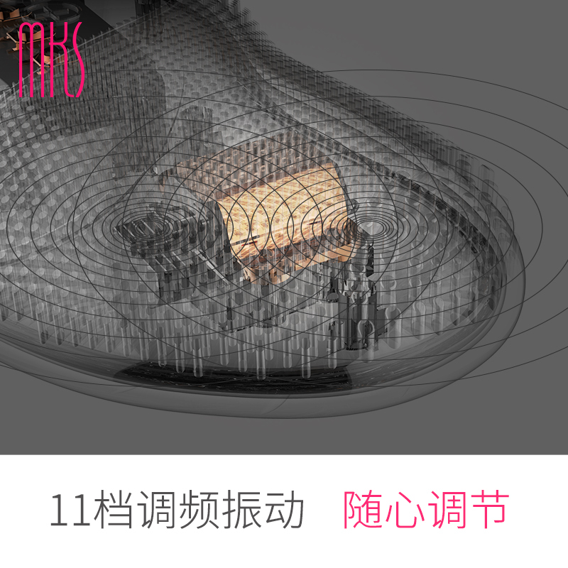 美克斯(MKS) 电动硅胶洁面仪8291洗脸仪 毛孔清洁神器 充电式去黑头 脸部洗面仪 美容仪