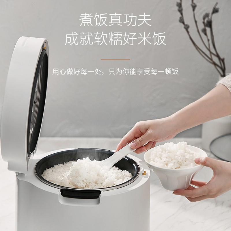 九阳3L升电饭煲IH铁釜电饭锅小智能迷你家用全自动1多功能2-3-4人 白色