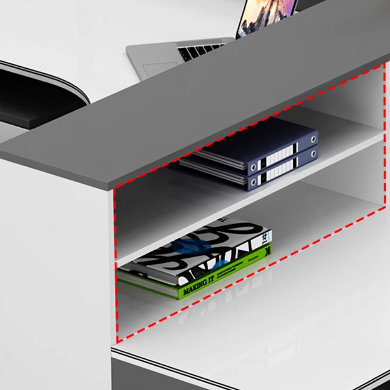 中豫鑫泽 ZYXZ5031835 屏风办公桌职员工位卡座 T字型双人位含柜高清大图