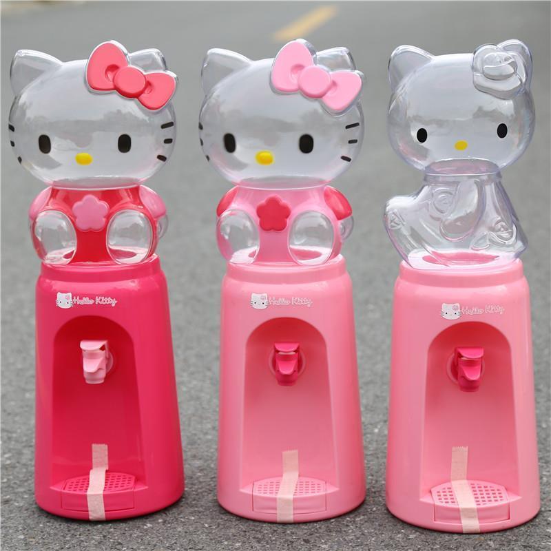 迷你小型台式桌面饮水机叮当学生不加热家用儿童站立玫红色kt饮水机