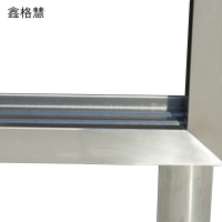 鑫格慧 不锈钢工作台厨房操作带推拉门案板 80*60*80单通 张