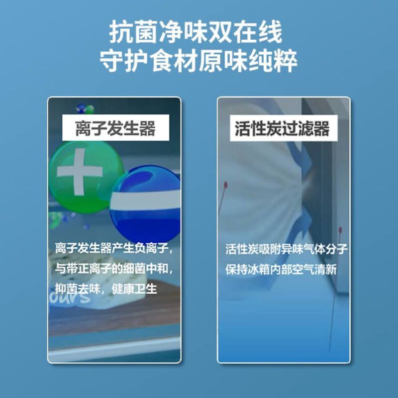 倍科(beko)581L对开门冰箱 欧洲原装进口 蓝光养鲜 风冷无霜 GN163120ZIW