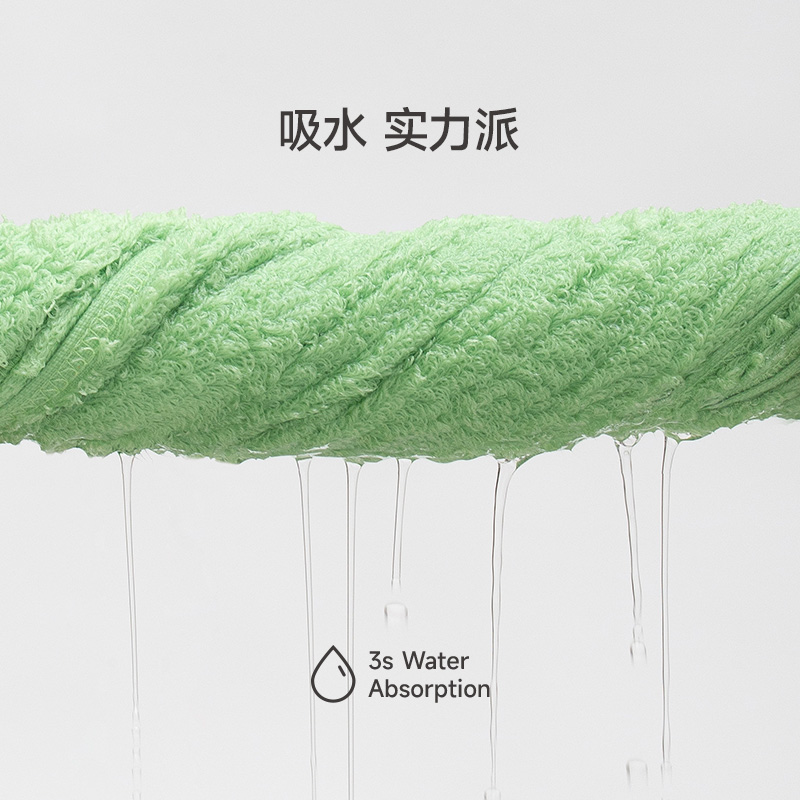 最生活毛巾纯棉洗脸巾新疆棉密封包装全棉强吸水易干成人家用高清大图