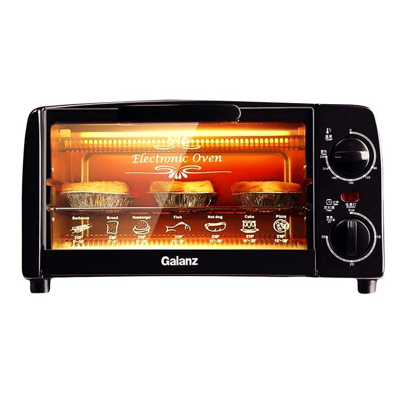 格兰仕(Galanz)电烤箱 家用家庭小型烘焙多功能全自动迷你迷小型10升烤箱 标准套餐