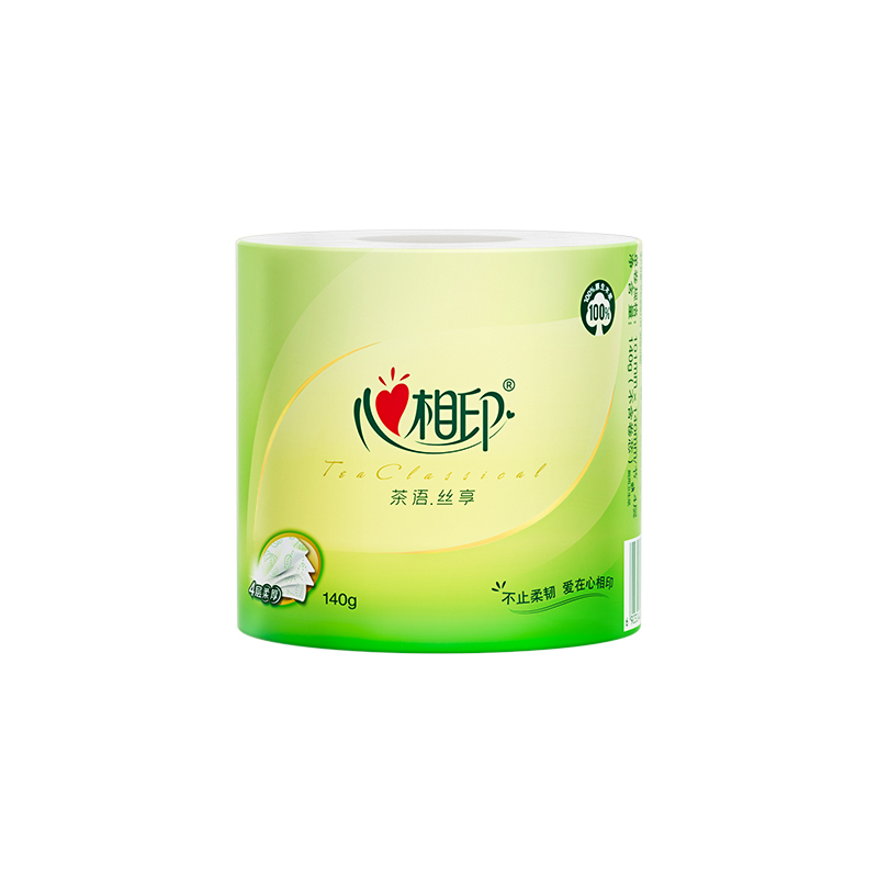 心相印 茶语经典140克27粒装四层茶叶压花卷筒卫生纸BT927(箱装)高清大图