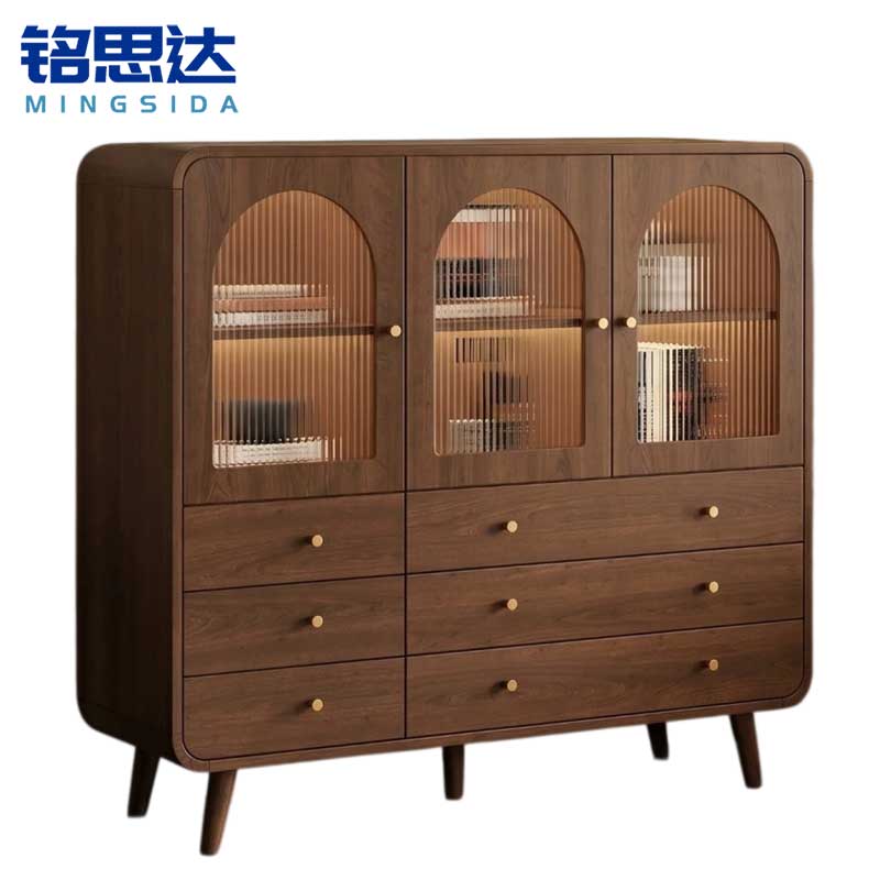 铭思达矮柜三门六抽台高清大图