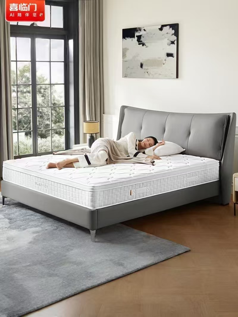 喜临门-4D全能舒享 床垫家用双人软垫 高纯乳胶独袋弹簧床垫 3D椰棕床垫高清大图