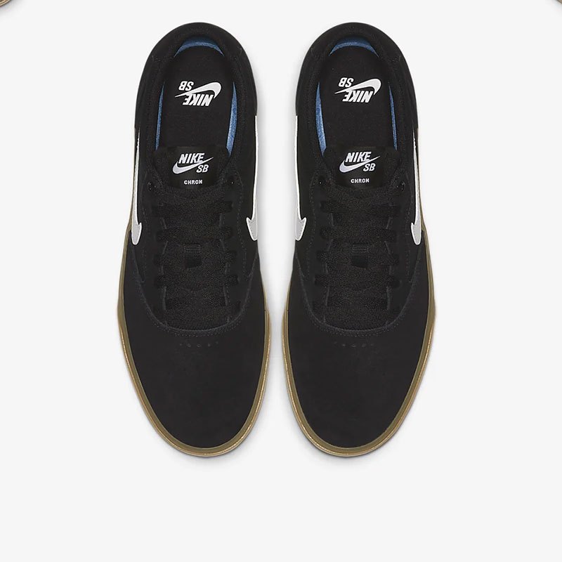 耐克nikesbchronsolarsoft时尚经典男士板鞋黑色白底cd6278006