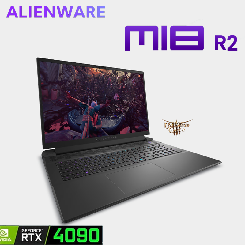 新款 外星人游戏本 ALIENWARE M18 R2 18英寸笔记本电脑 i9-14900HX RTX4090显卡 96G内存 4TB固态 2K屏幕 165HZ刷新