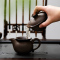金镶玉 功夫茶具套装 实木茶盘茶壶茶杯泡茶炉整套 吉祥紫砂套组