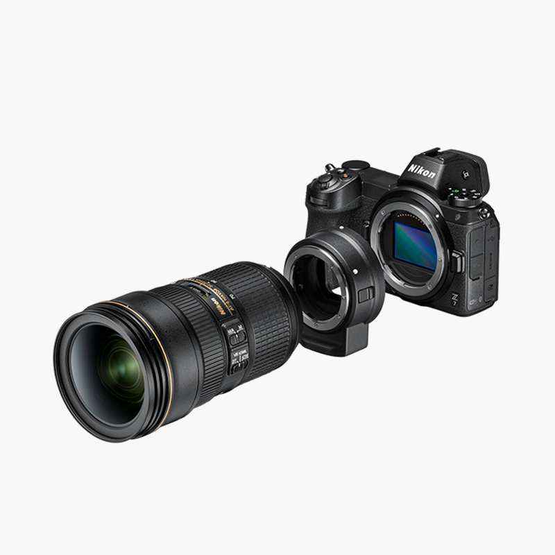 尼康(Nikon)Z 7 微单套机 (24-70mm f/4 微单镜头+FTZ转接口)Vlog相机 视频拍摄
