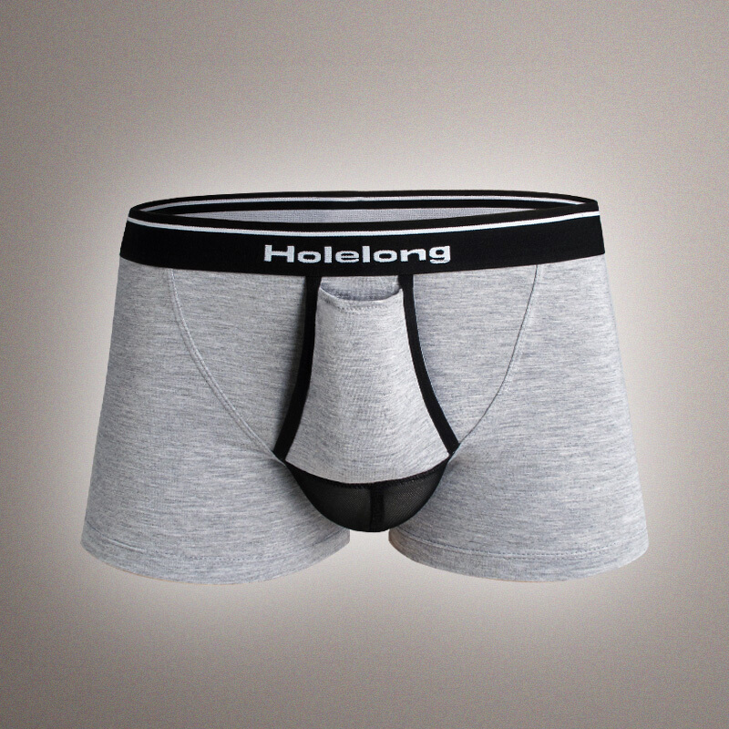 男士托囊袋提睾内裤u凸枪弹透气分离精索创意青年平角裤