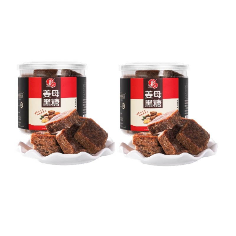 PY姜老大 姜母黑糖 红糖块姜茶 姜糖茶 甜香四溢 200g*2盒