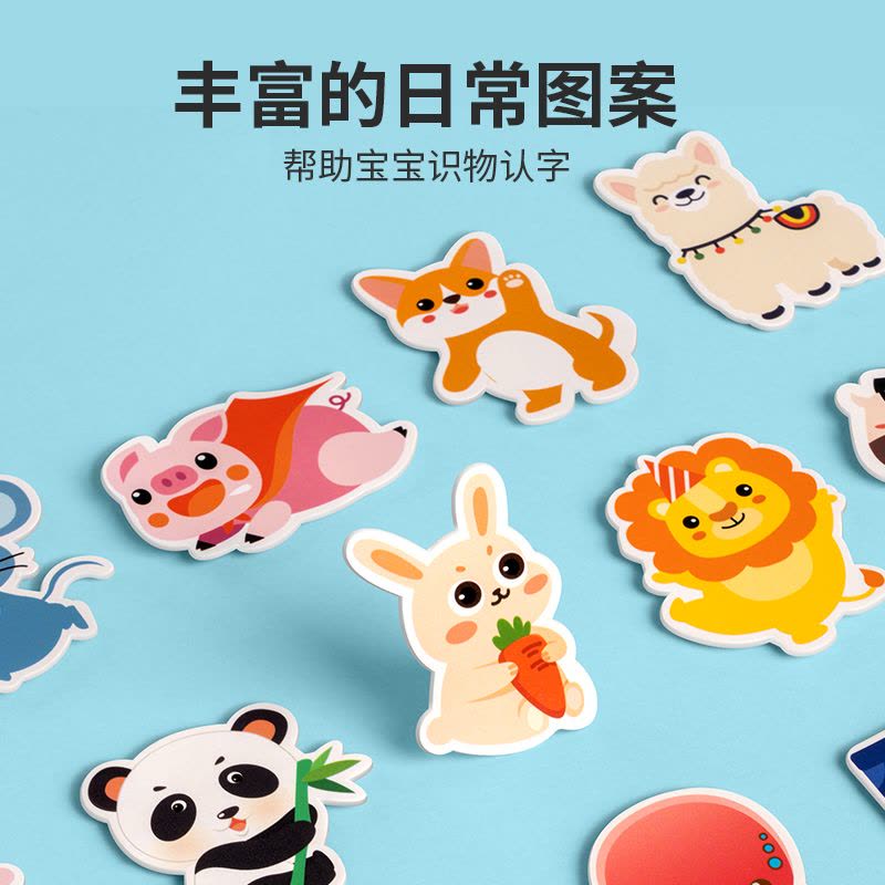 儿童识字拼图板认字启蒙手撕书卡片幼儿园早教宝宝益智玩具3到6岁图片