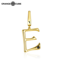 澳洲orange cube 字母系列 女士DIY挂坠18K金手链挂件字母E金色首饰饰品