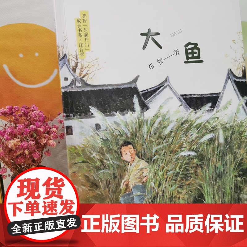 大鱼/祁智芝麻开门成长书系(注音版),16开全彩印刷,超多美图,带来非凡的阅读感受/展现了乡村童年的纯良与艰辛高清大图